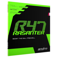 Andro Rasanter R47 - Produktbild mit Verpackung für die volle Übersicht