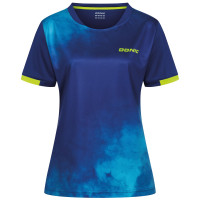 Donic Ladyshirt Lyra, marine-hellblau-lime