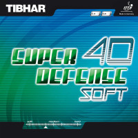 Tibhar Belag Super Defense 40 Soft - Komplettdarstellung: Produkt und Verpackung